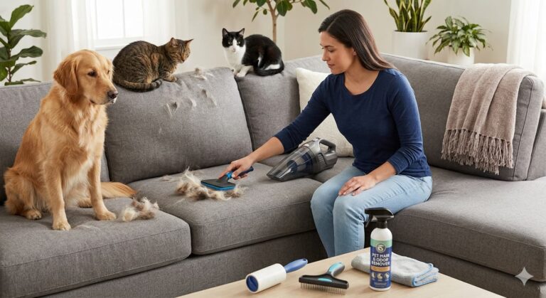 how to remove pet hair from couch using simple cleaning methods