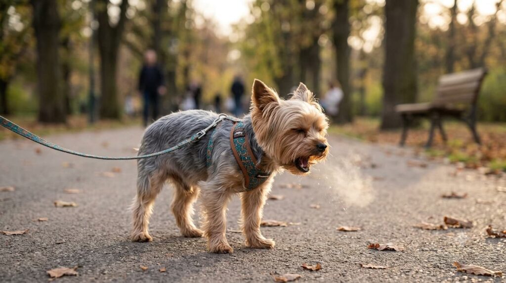 small dog coughing tracheal collapse