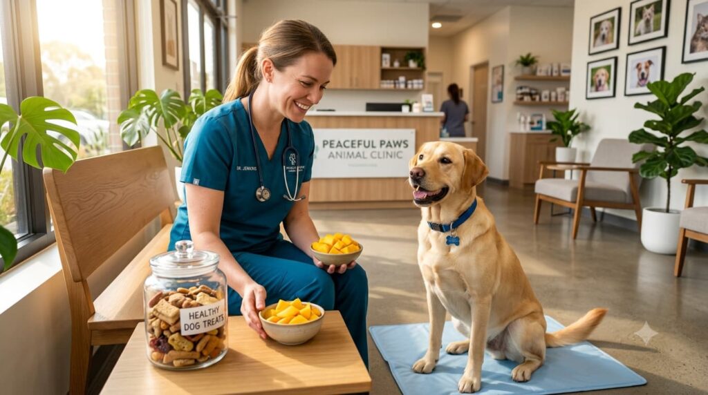 Veterinarian explaining can dogs eat mango safely.