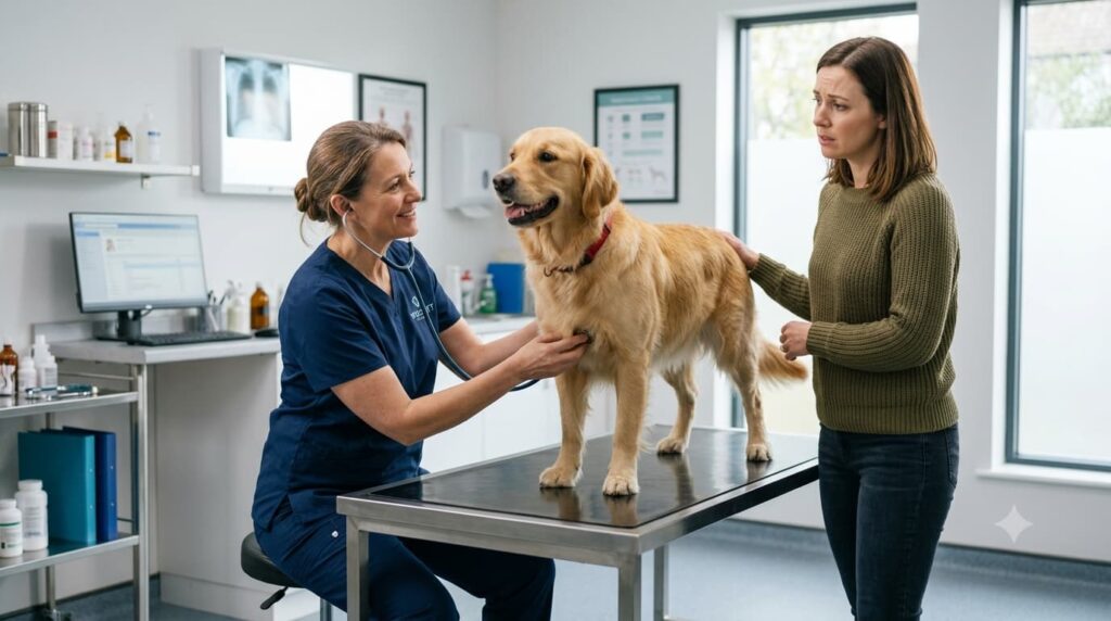 When should you see a veterinarian for a drooling dog
