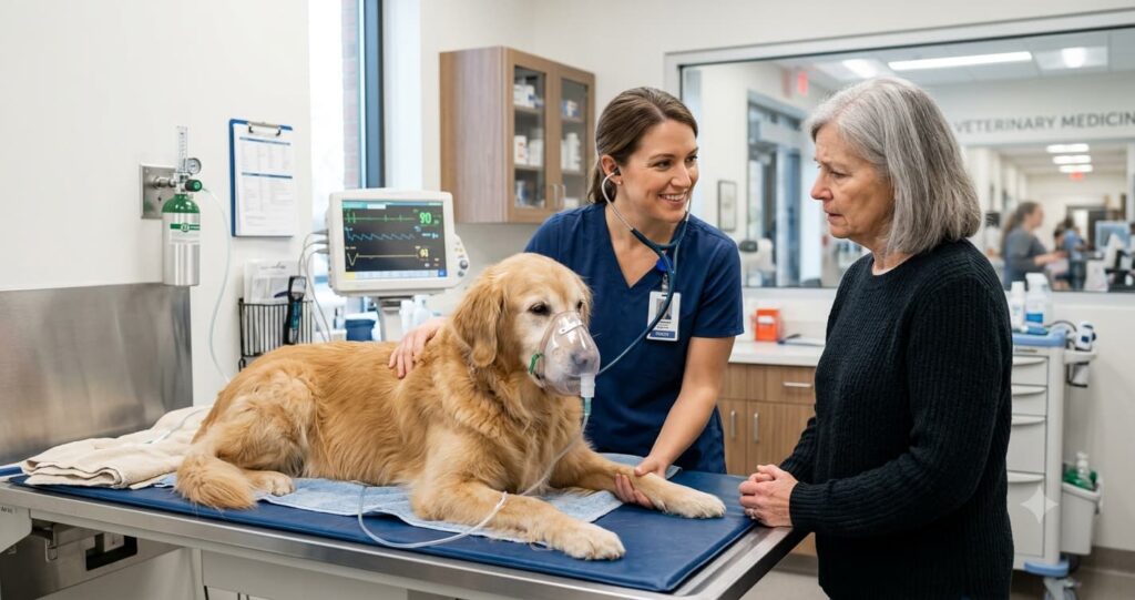 dog breathing fast emergency vet