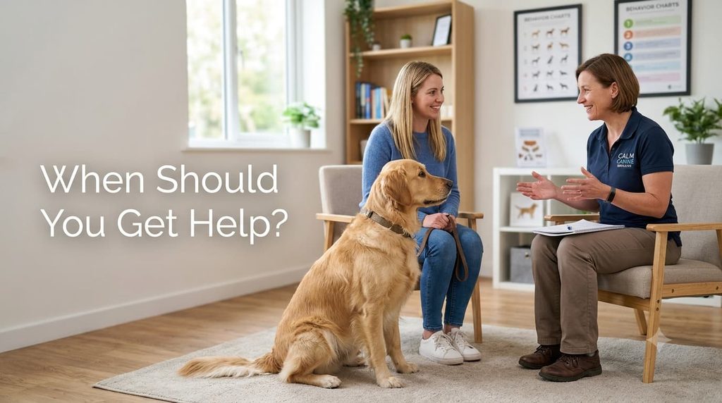 Professional help for dog barking at other dogs