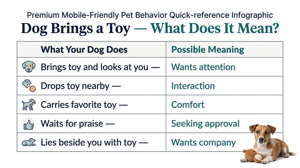 Quick guide to why dogs bring toys to their owners