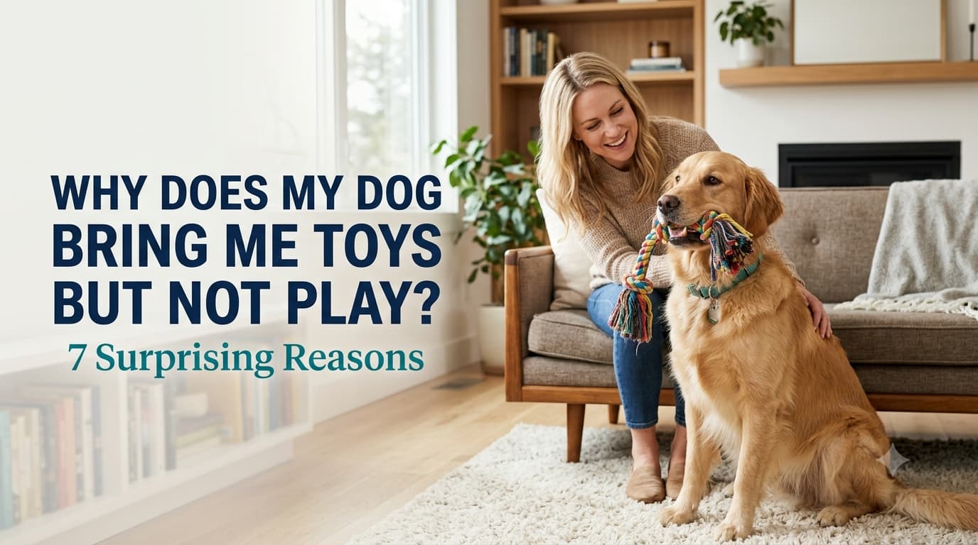 Why does my dog bring me toys but not play