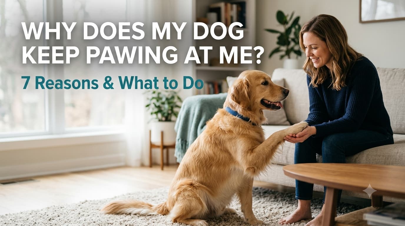 Why does my dog keep pawing at me