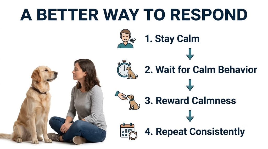 How to respond when a dog keeps pawing at you