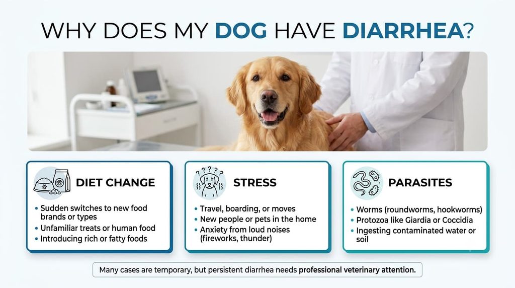 why does my dog have diarrhea common causes