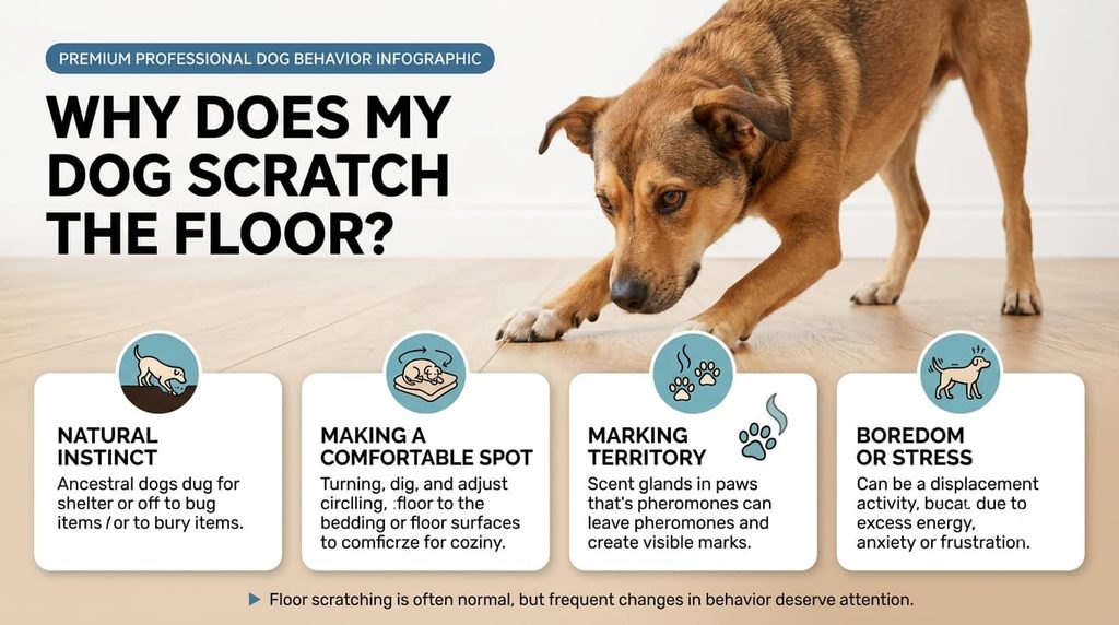 why does my dog lick the floor