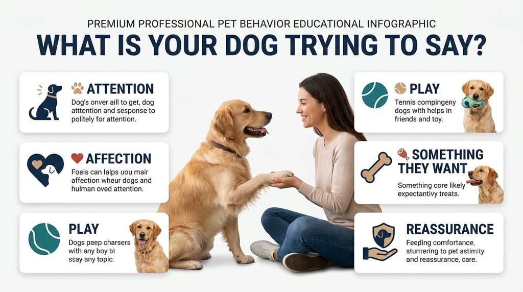 Common reasons dogs paw their owners

