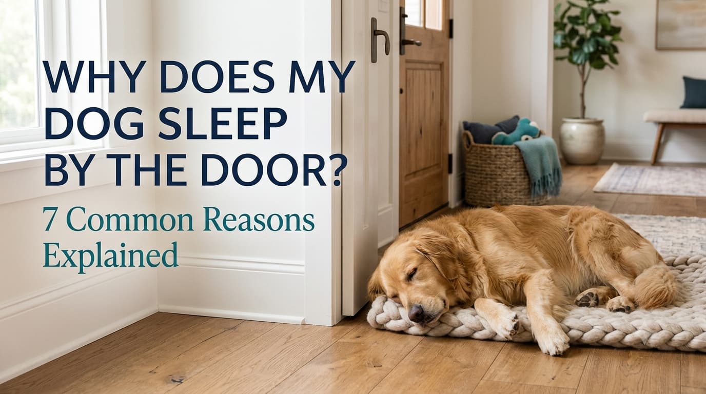 Why does my dog sleep by the door