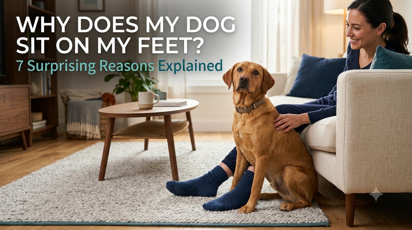 Why does my dog sit on my feet