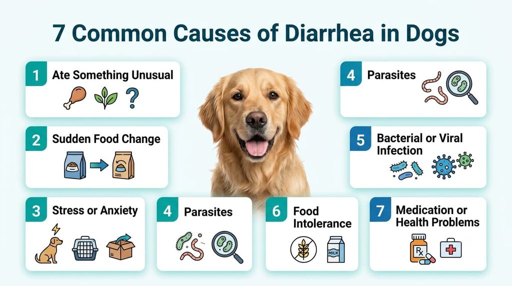 7 common causes of diarrhea in dogs